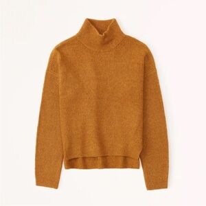✨ Abercrombie & Fitch Turtleneck Mustard Sweater Pullover Top